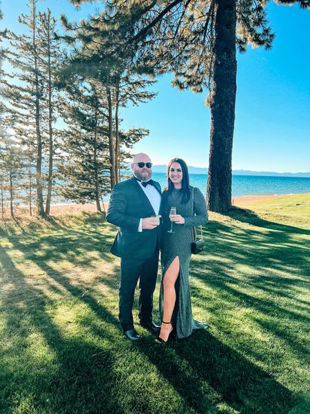 Lake Tahoe wedding, but make it black tie 🖤 love any excuse to wear a gown (always better when it sparkles AND you can wear a regular bra) and how cute is my husband in a tuxedo?!

Wedding guest dress // black tie wedding // destination wedding

#LTKmens #LTKcurves #LTKwedding