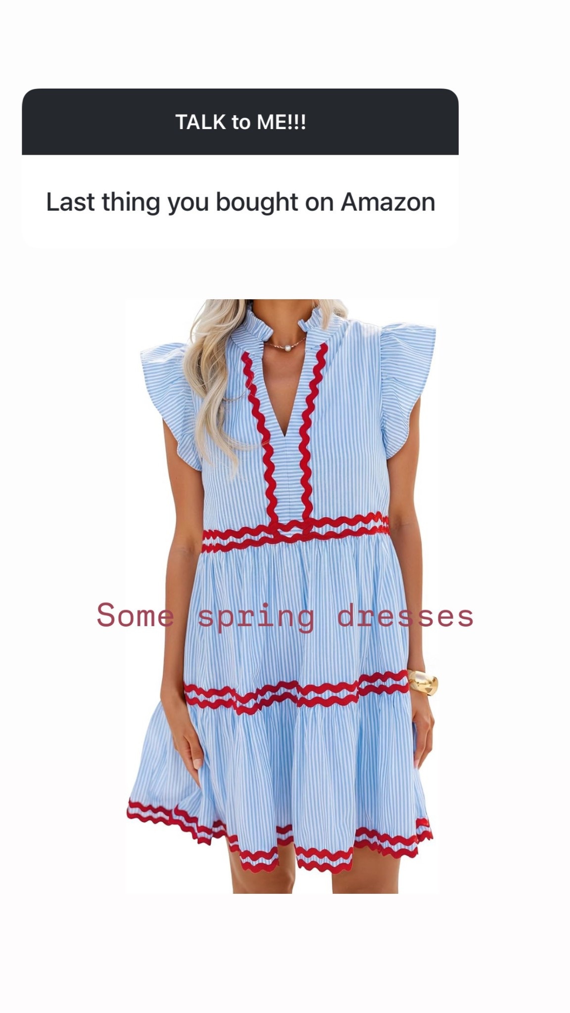These Amazon spring dresses and tops ( ordered during the Olympics) 

#LTKSpringSale #LTKmomlife #LTKdayinmylife