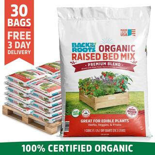Organic Bulk Raised Bed Soil (30 1 cu. ft. Bags) | The Home Depot