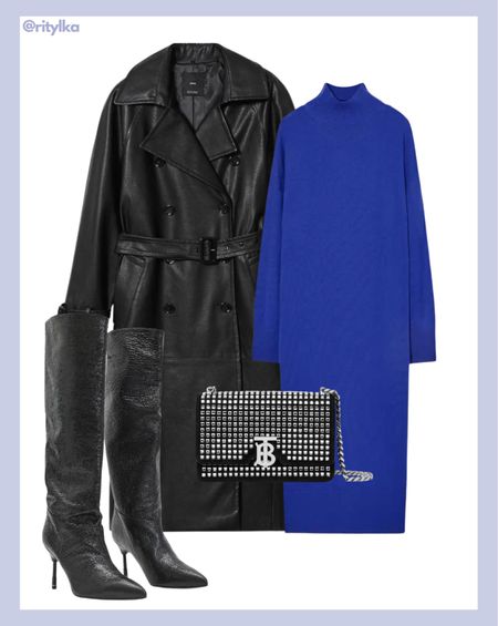 Winter outfits women

Black long coat
Black leather coat
Blue sweater dress
Black sequin boots
Black sequin bag

#winteroutfitinspo #wintercoat #sweaterdressoutfit #mangooutfit #springoutfits

#LTKunder100 #LTKSeasonal #LTKworkwear