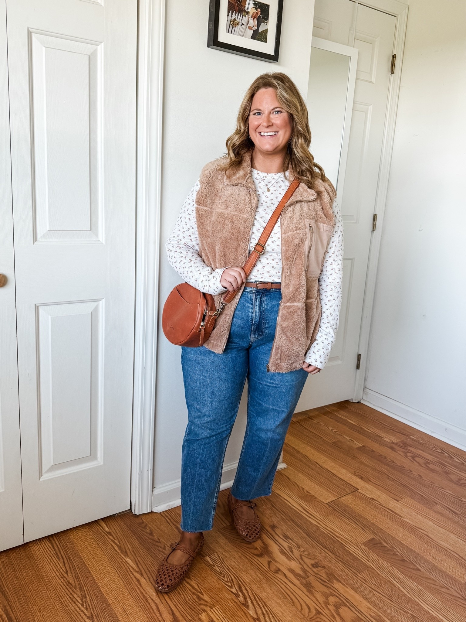 Linked similar pieces as my fleece vest, floral top, and jeans are sold out

#LTKMidsize #LTKSeasonal #LTKootd