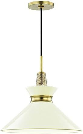 Mitzi H251701S-AGB/CR Kiki-One Light Small Pendant in Style-14 Inches Wide by 13.25 Inches High, ... | Amazon (US)