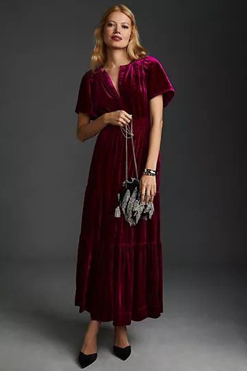 The Somerset Maxi Dress: Velvet Edition | Anthropologie (US)