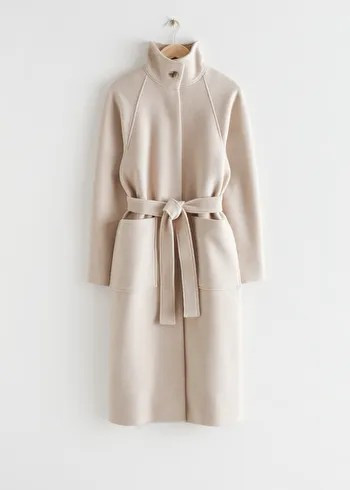 Relaxed Belted Wool Coat | & Other Stories US