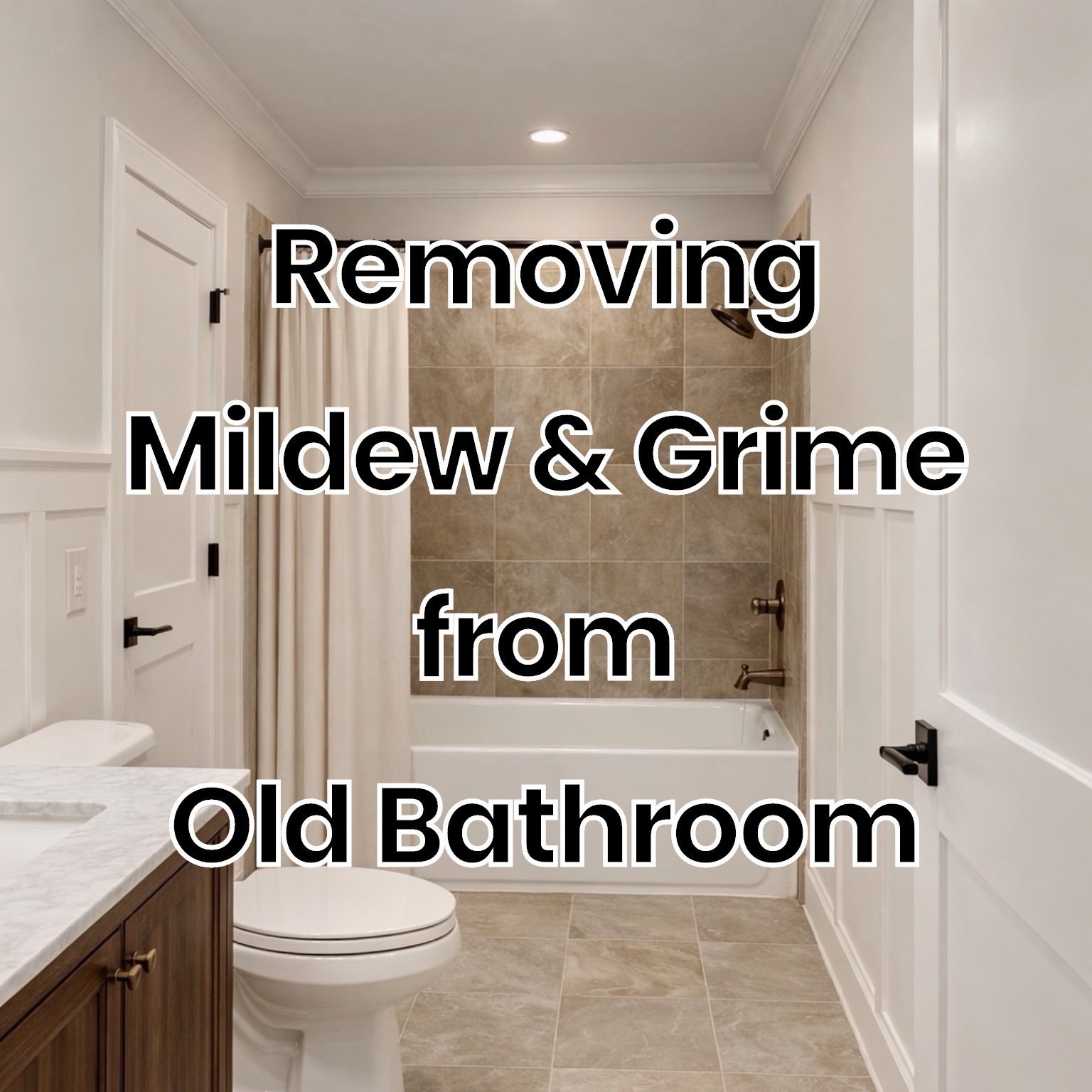 My son’s 20 year old bathroom was GROSSSSS. While updating/refreshing the builder grade nightmare, the first step was getting rid of the mildew and grime literally everywhere. The smell was so bad! These things worked a literal miracle!

#LTKHome