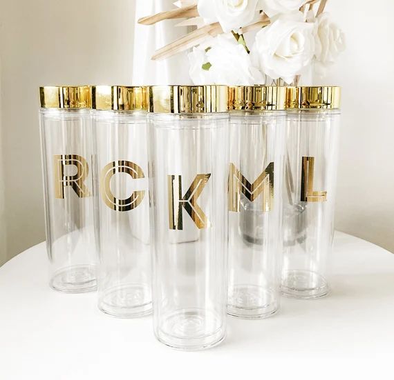 Bachelorette Party Tumblers Bridesmaid Tumbler Set of 5 6 7 | Etsy | Etsy (US)