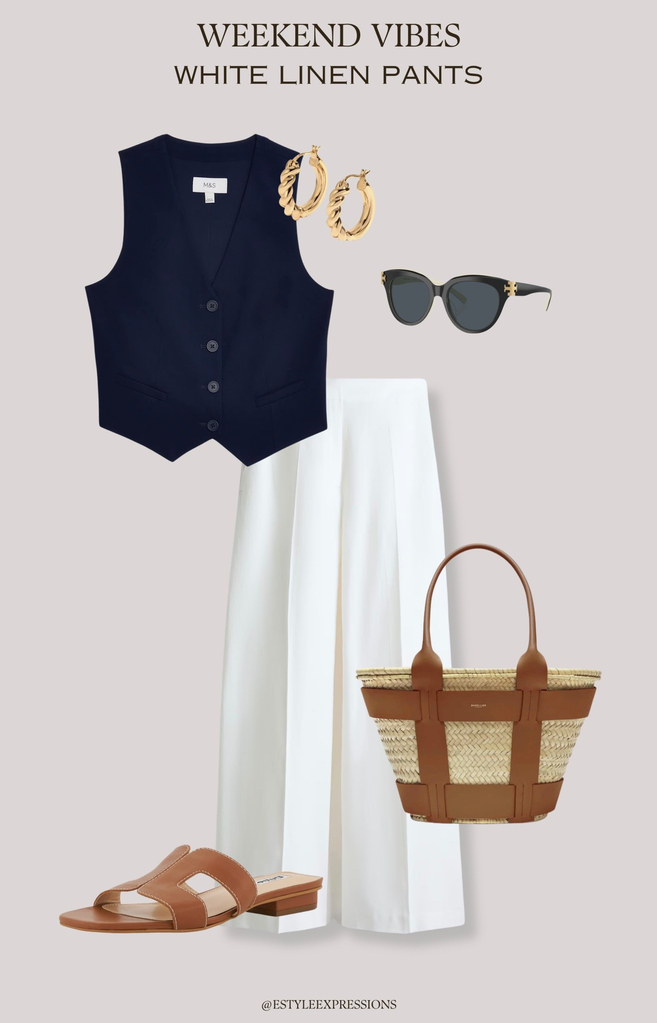 Weekend Vibes with White Linen Pants!🤍☀️✨