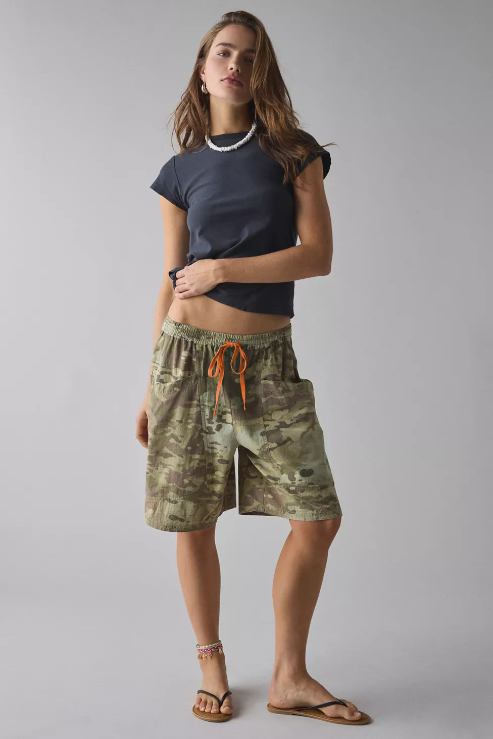 BDG Bradley Baggy Longline Cotton Short | Urban Outfitters (US and RoW)