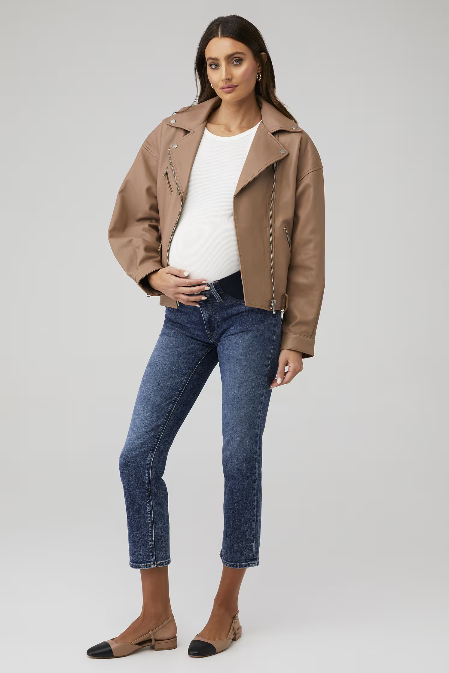 NICO MID-RISE STRAIGHT ANKLE MATERNITY JEAN | FashionPass