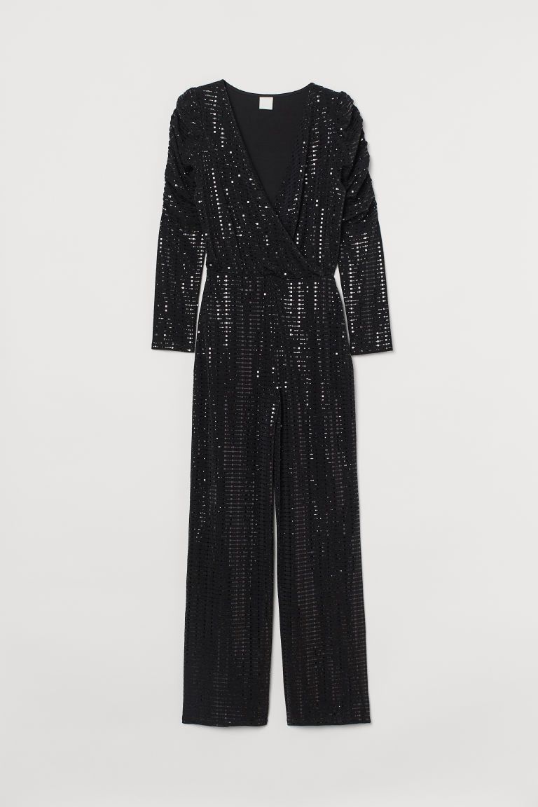 H & M - Shimmery jumpsuit - Black | H&M (US + CA)