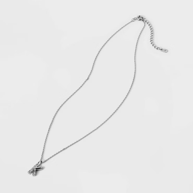 Silver Plated Cubic Zirconia Pendant Necklace - A New Day™ Silver | Target