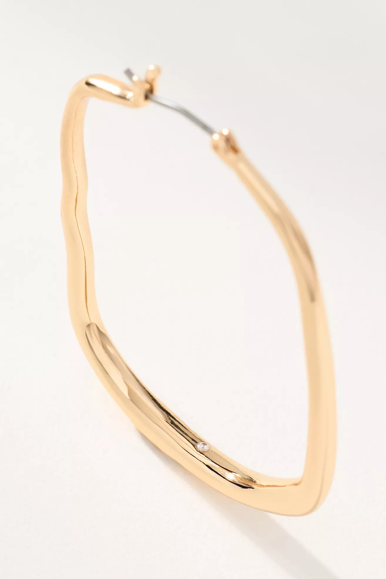Thin Rectangular Hoop Earrings | Anthropologie (US)