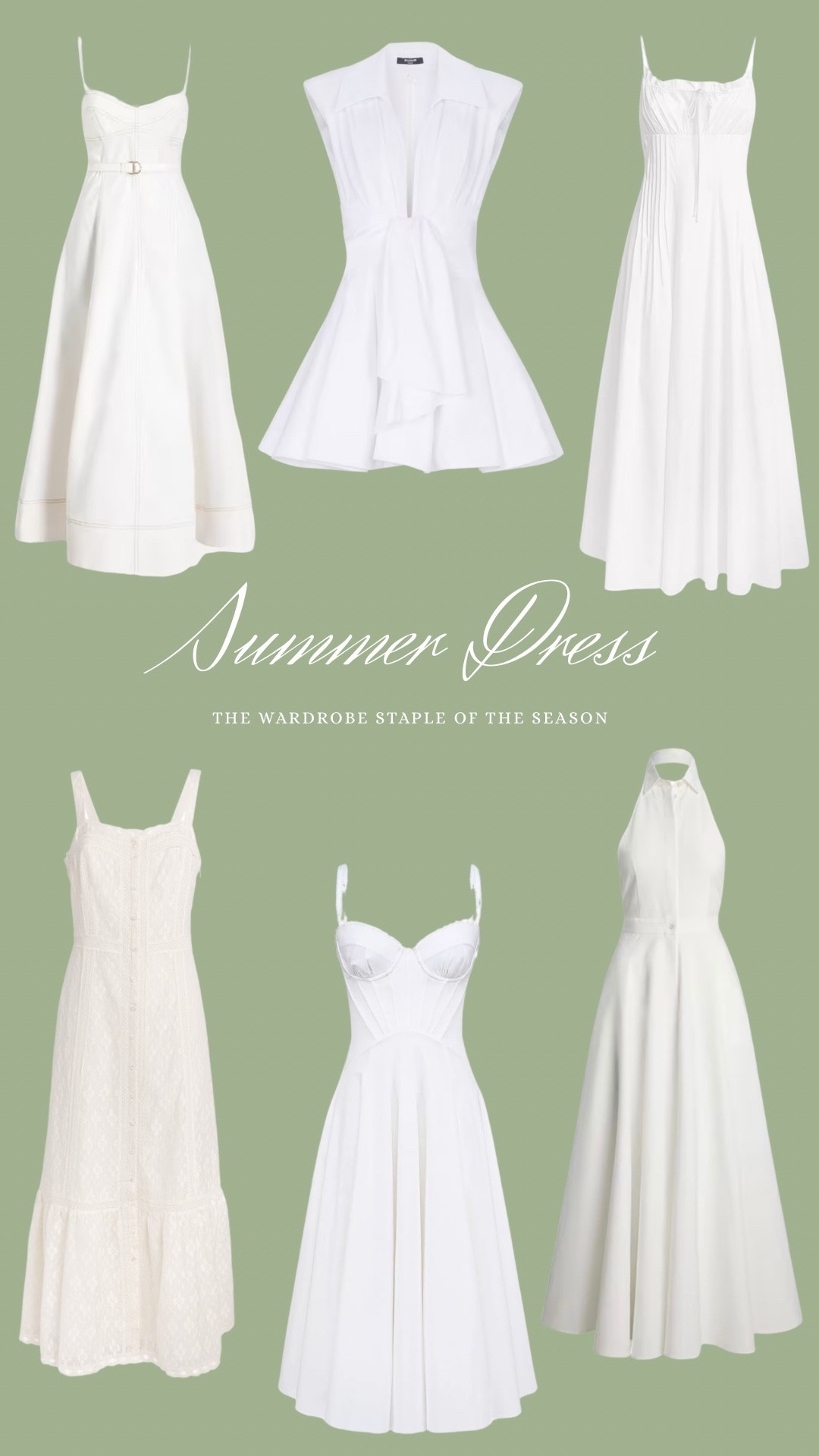 The wardrobe staple of the season 

#whitedress #whitesummerdress #summerdress #daydress #casualdress #luxurystyle #luxuryfashion #highend #highenddress

#LTKuk #LTKsummer #LTKluxury