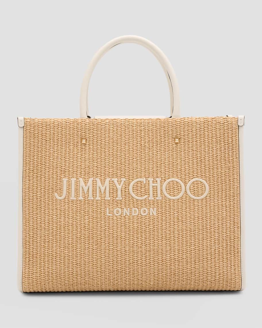 Jimmy Choo Avenue Medium Logo London Tote Bag | Neiman Marcus