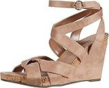 Aerosoles Women's Phoenix Wedge Sandal, Nude Fabric, 7.5 | Amazon (US)