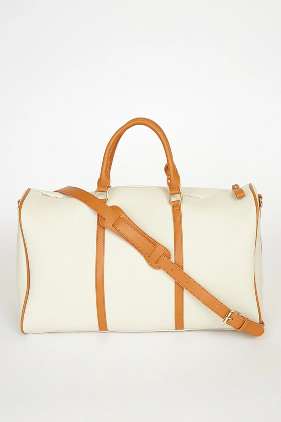 Stay the Night Beige and Tan Weekender Bag | Lulus (US)