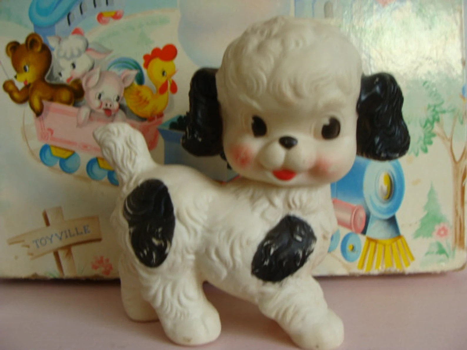 Read the full title
    Rare Adorable Vintage Kitsch Squeak Puppy Dog Toy | Etsy (US)
