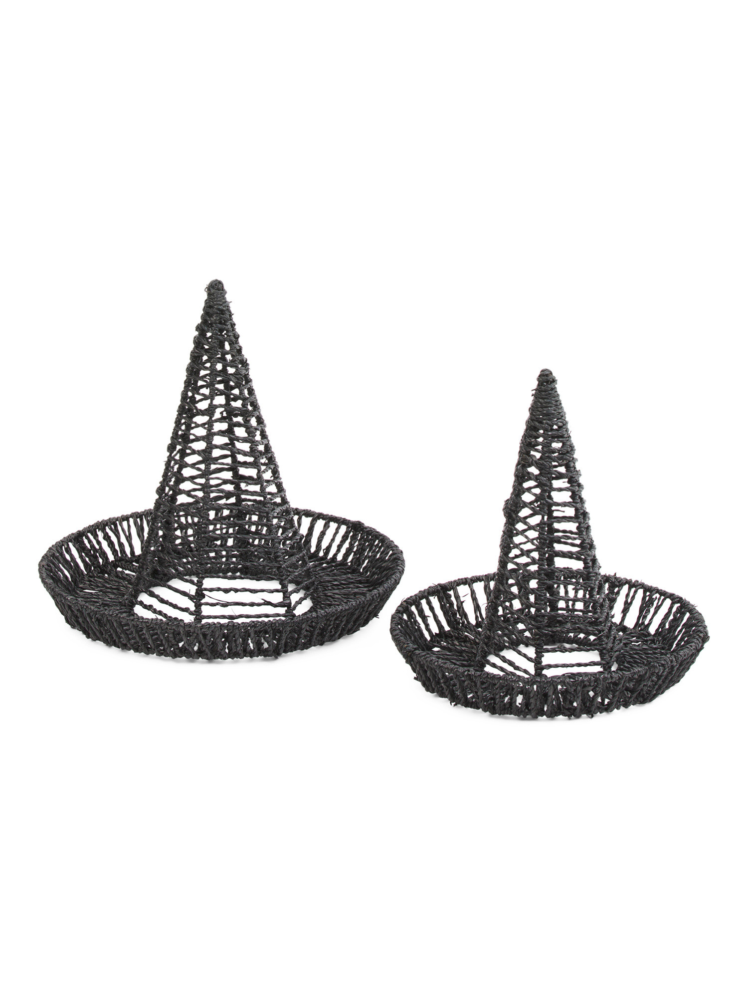 Set Of 2 Seagrass Witch Hats | TJ Maxx