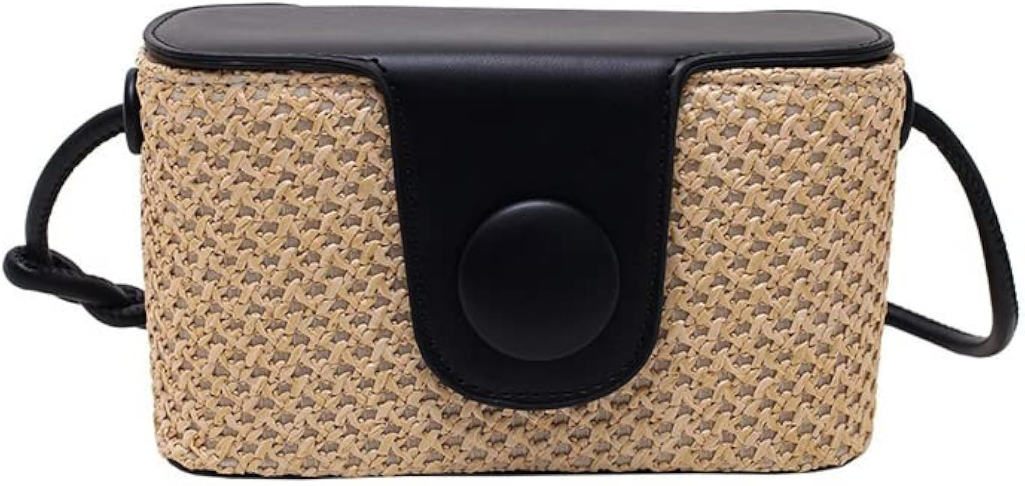 Straw Hobo Bag for Women Woven Shoulder Crossbody Bag Handbag Box Purse Small Totes for Beach | Amazon (US)