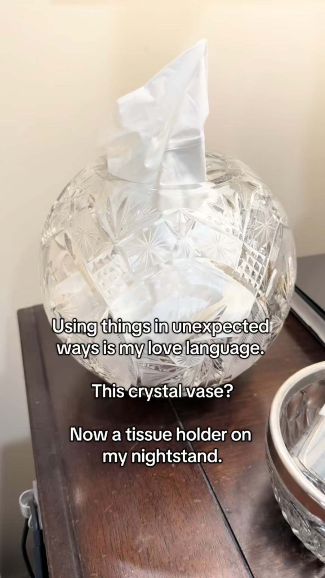 Keeping my nightstand simple and collected with a classic lamp, a crystal vase I repurposed as a tissue holder, and one of my favorite books. Small details make a room feel warm and intentional.


#LTKHome #LTKstorytime #LTKFindsUnder50