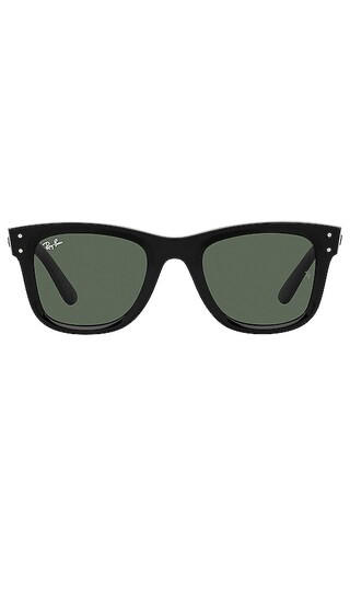Reverse Wayfarer in Black & Dark Green | Revolve Clothing (Global)