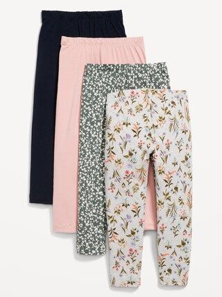 4-Pack Full-Length Leggings for Toddler Girls | Old Navy (US)