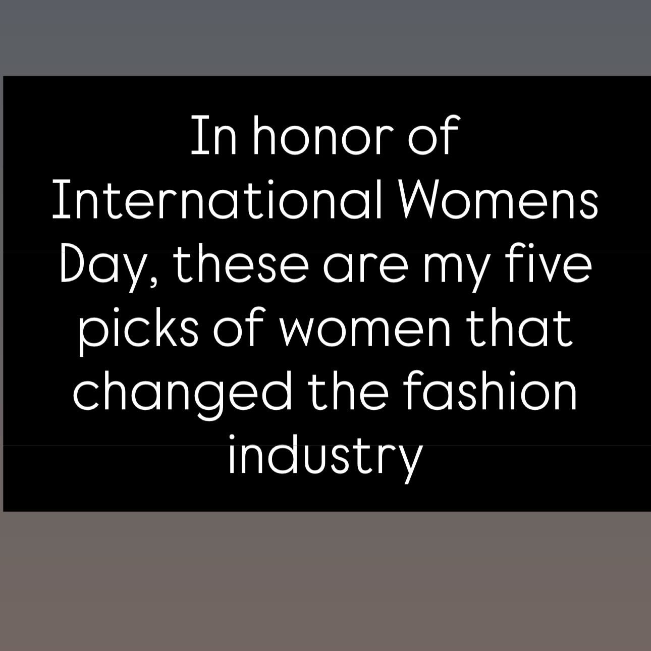 Five women i think changed the face of fashion forever!! What do you think? Let me know!!!

#LTKootd #LTKMidsize