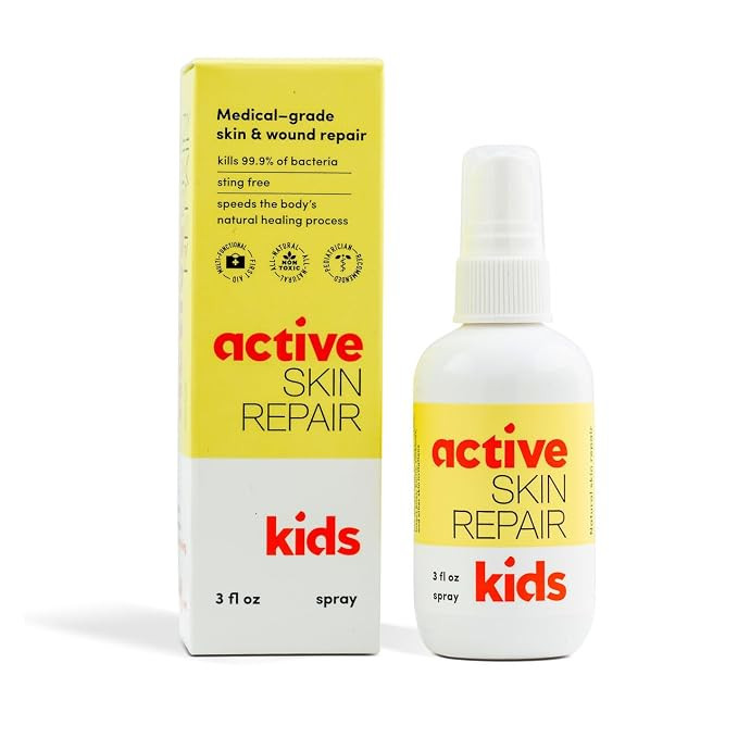 Active Skin Repair Kids First Aid Spray - Non-Toxic & Natural Kids Antiseptic Formula for Minor C... | Amazon (US)