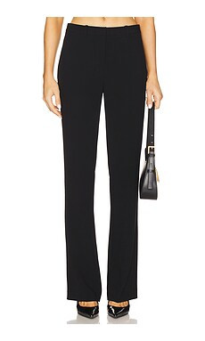 Theory Slim Full Length Trouser in Black from Revolve.com | Revolve Clothing (Global)