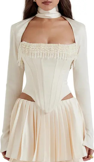 HOUSE OF CB Aubrie Two-Piece Corset Top | Nordstrom | Nordstrom