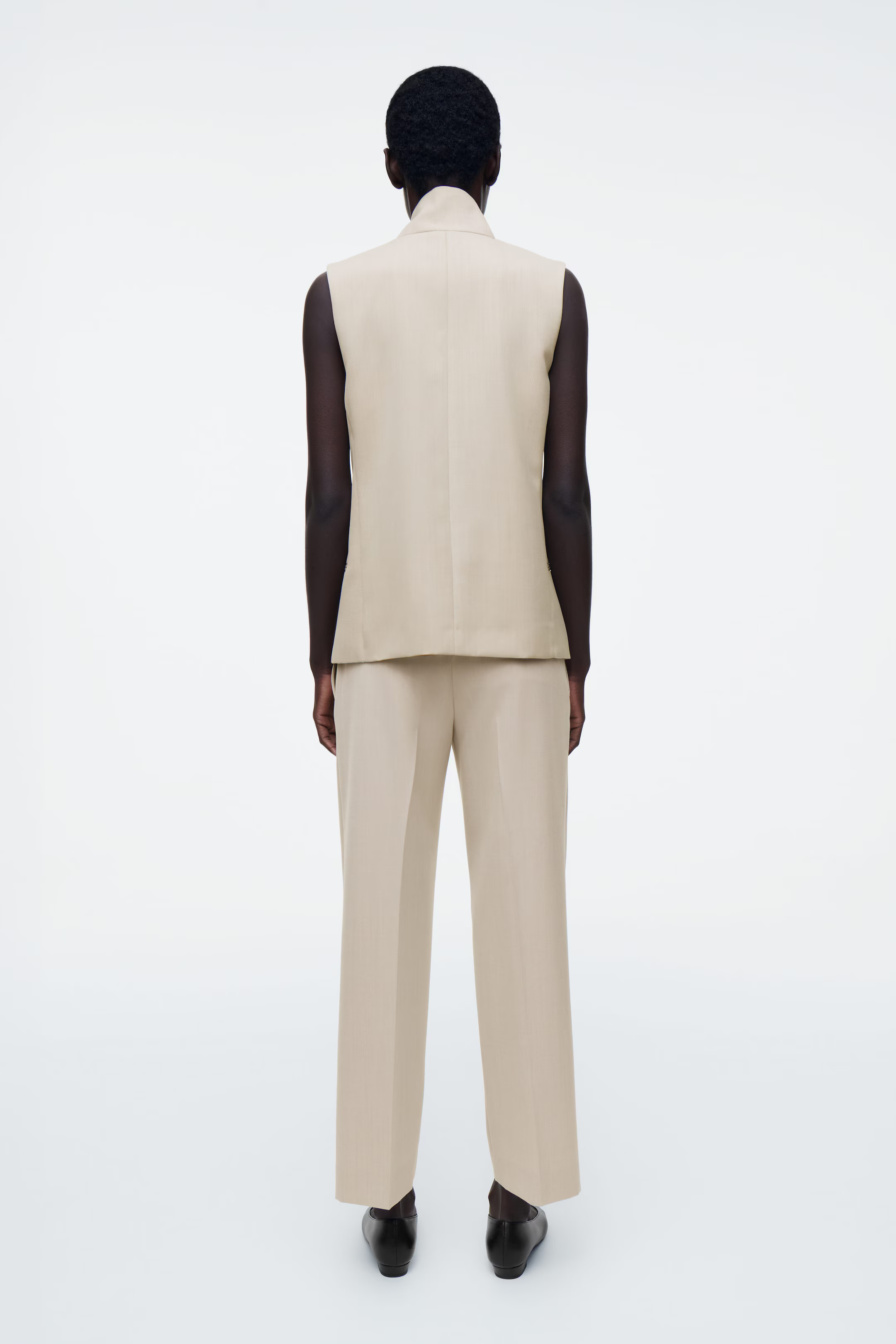 WOLLHOSE MIT SCHMALEM BEIN - BEIGE | COS (EU)