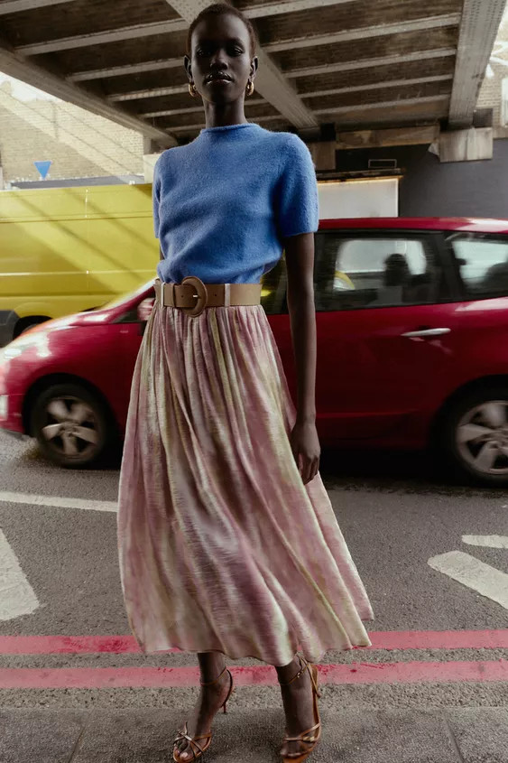 SHORT SLEEVE KNIT SWEATER | Zara US