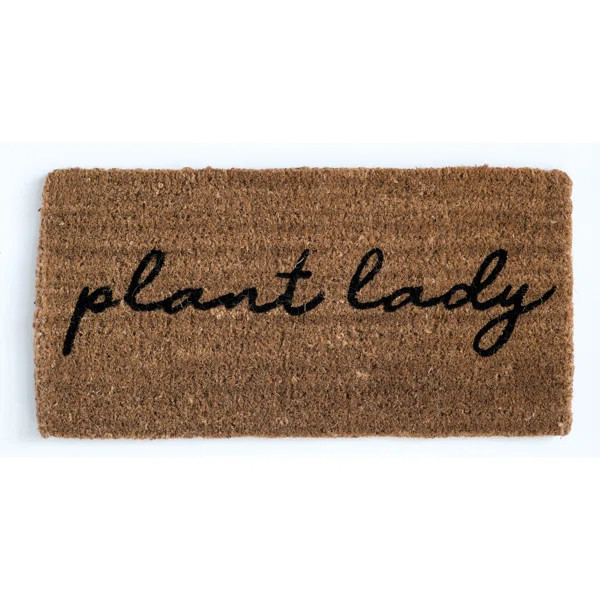 Augusta Plant Lady Coir 32 in. x 16 in. Outdoor Door Mat | Wayfair North America