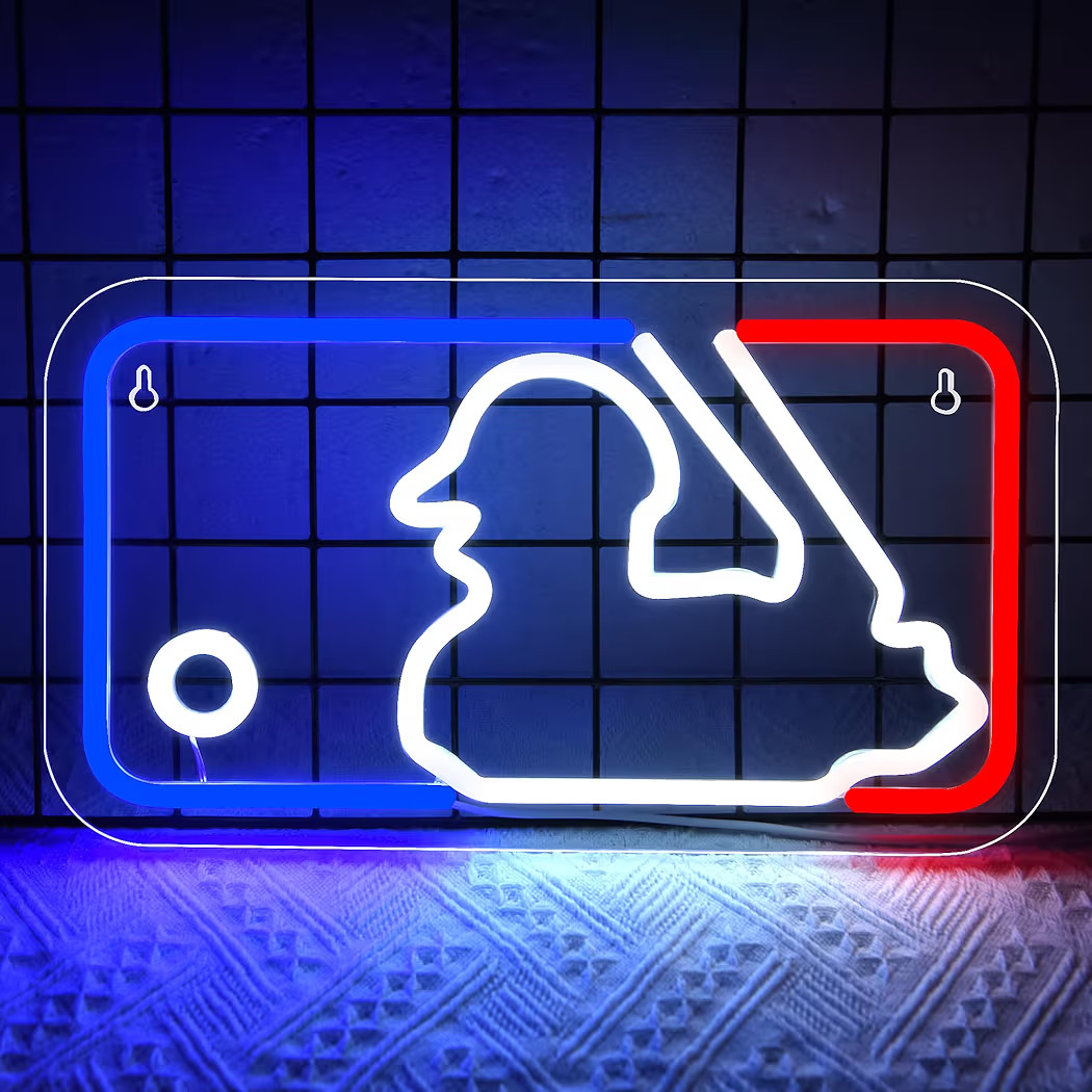 Baseball Neon Sign for Wall Decor Baseball LED Light Up Sign Baseball Wall Decor Sports Neon Ligh... | Amazon (US)