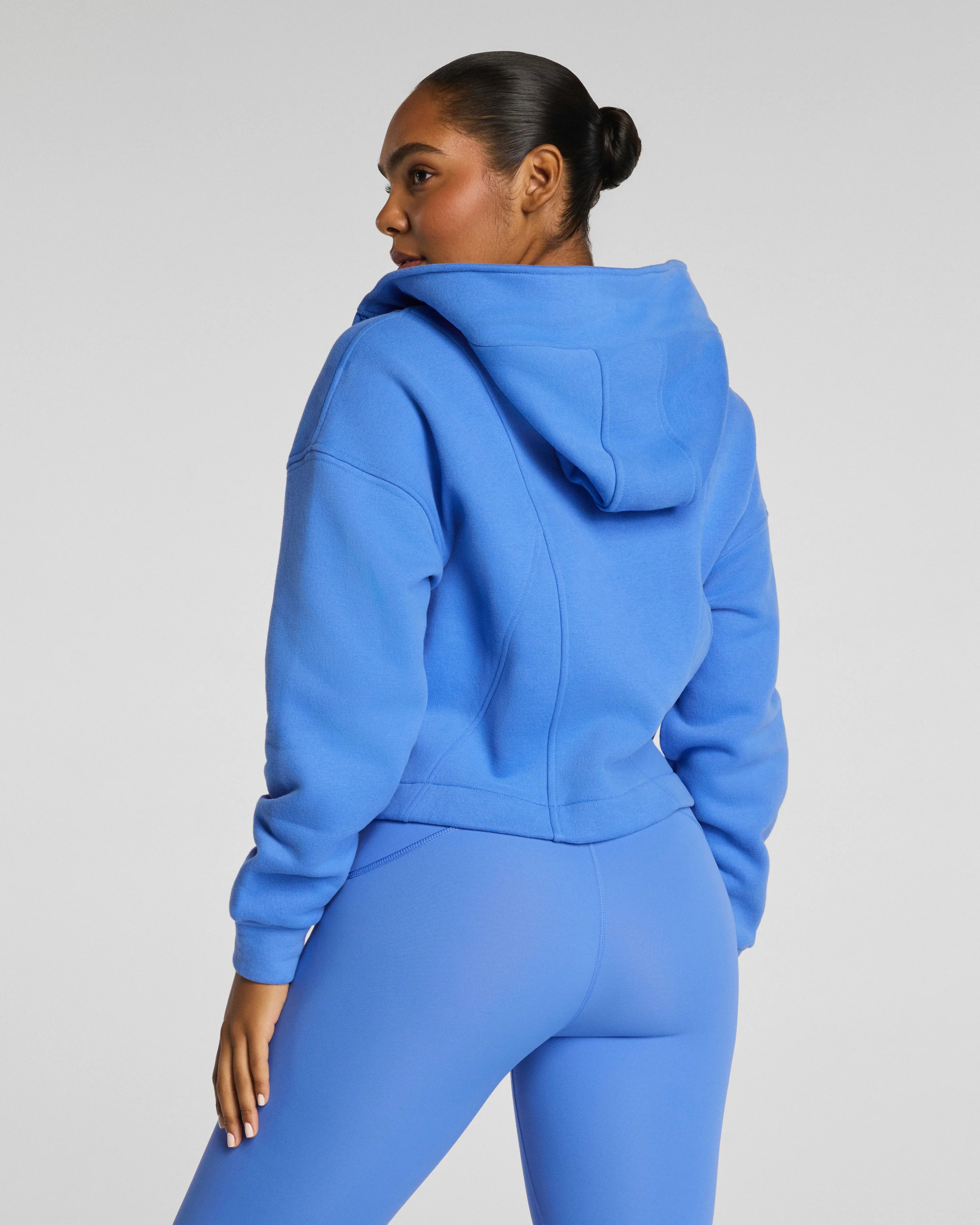 SPANX® BoostUpCotton Fleece Full Zip Hoodie | Spanx