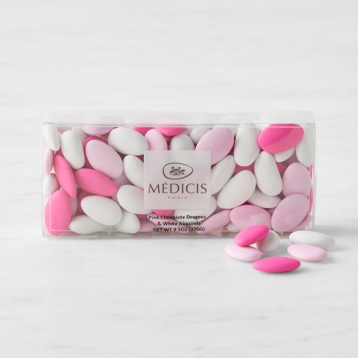 Medici Pink and White Chocolate Almonds | Williams-Sonoma