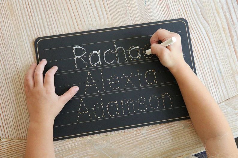 Name Tracing Chalkboard Name Chalkboard Toddler Chalkboard - Etsy | Etsy (US)