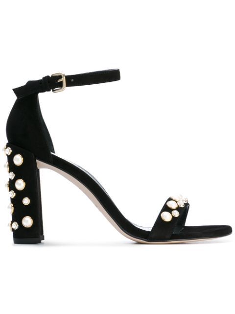 pearl studded sandals | FarFetch Global