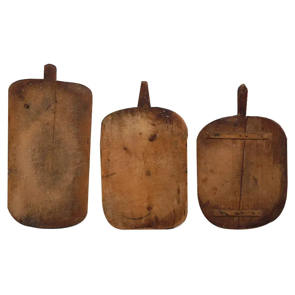 Vintage Cheese Cutting Boards, 1920, Set of 3 | Chairish