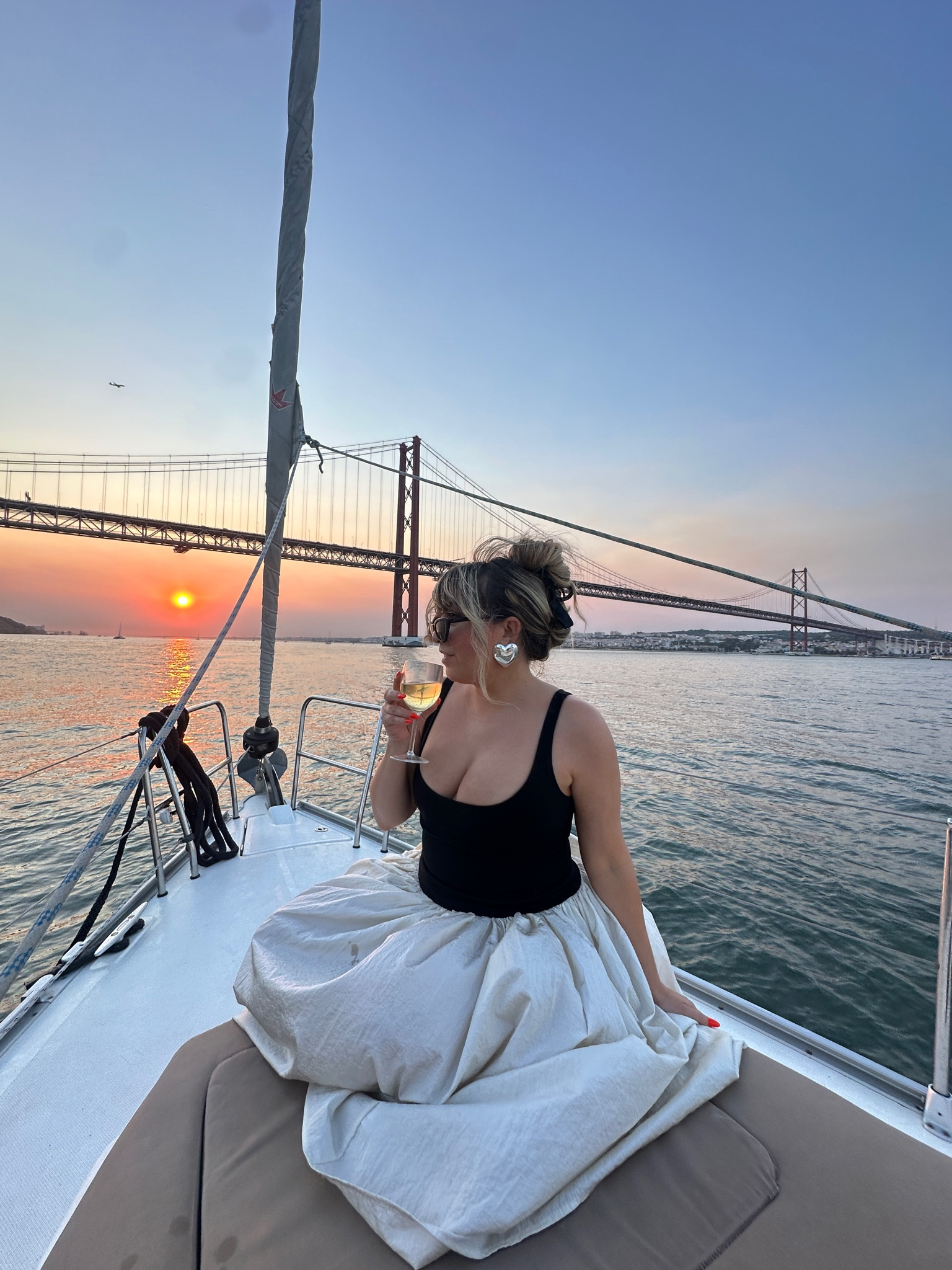 Sailing on the Tagus River to say goodbye to Lisbon in the most insane dress and earring combo 

#LTKFindsUnder100 #LTKFindsUnder50