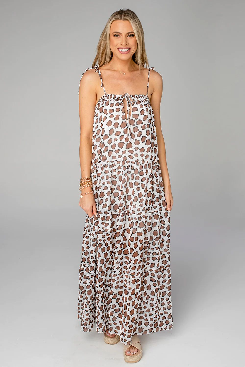 Reese Tie-Shoulder Maxi Dress - Mufasa | BuddyLove