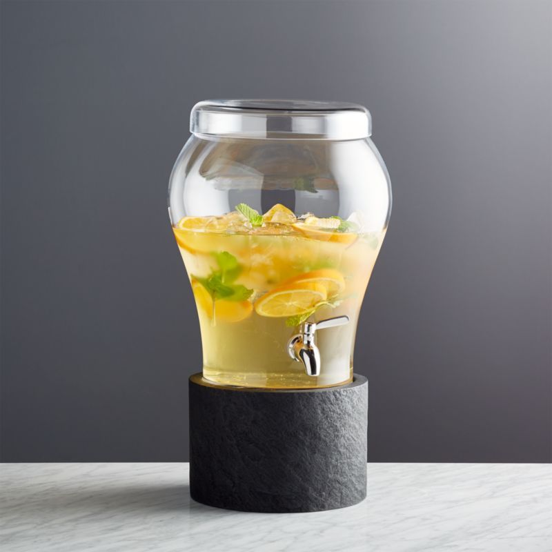 Elsey 3 Gallon Drink Dispenser with Urbana Stand + Reviews | Crate and Barrel | Crate & Barrel