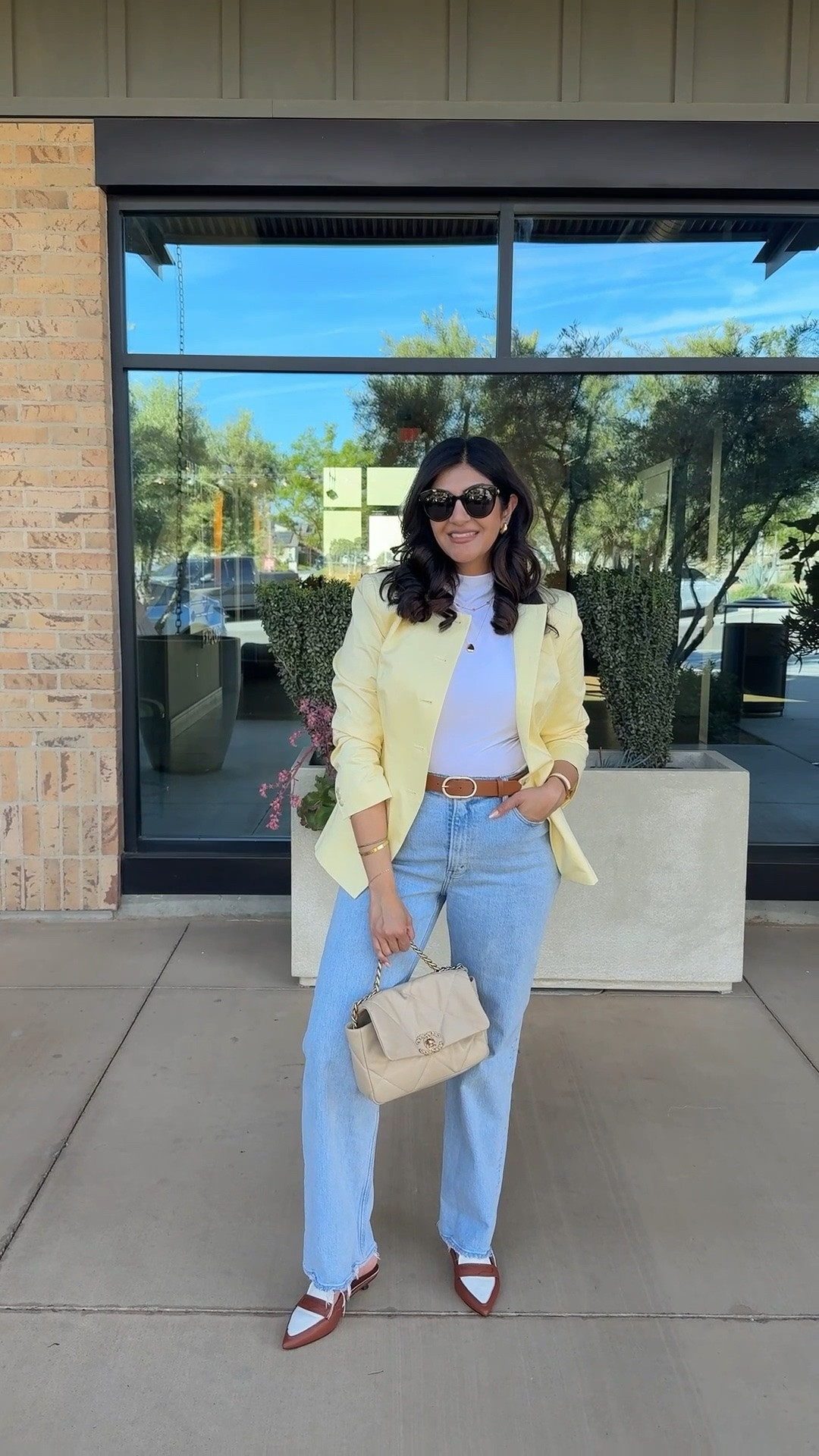 Summer business casual office chic done right. Light layers, clean denim, and a look that moves with confidence from desk to wherever.
These jeans will hide the fupa and this wash is currently on sale too 
-buttery yellow blazer
-aritzia top
-work shoes

Perfect for:
• office days 
• client meetings 
• presentations
• work dinners 
• conference 

#businesscasual #officelook @abercrombie  @Aritzia

#LTKootd #LTKWorkwear #LTKSeasonal