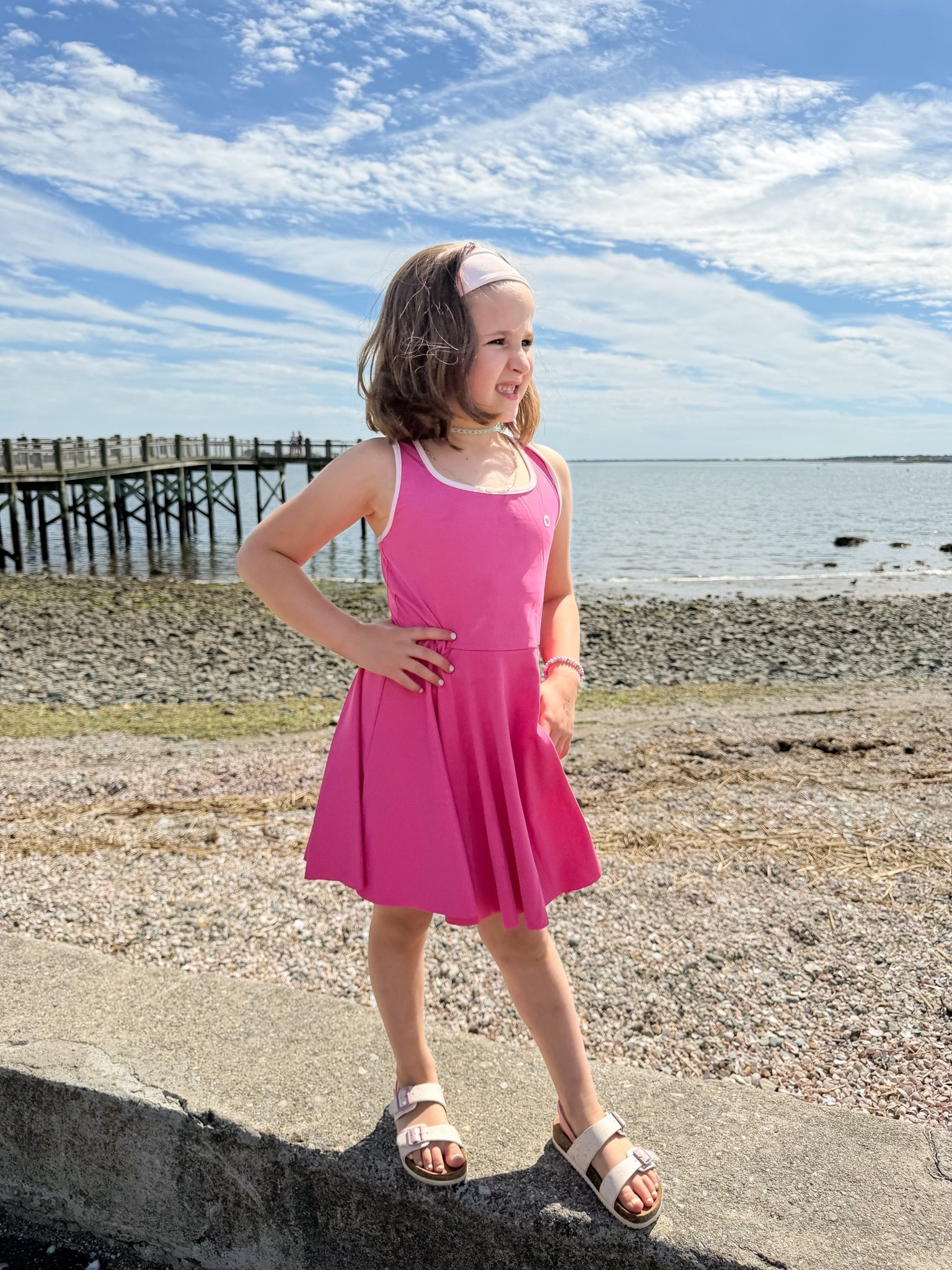 Perfect girls active dress comes with headband and lipstick light pink biker style shorts. True to size!

#LTKootd #LTKmomlife #LTKKids