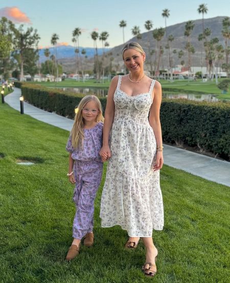 Love this spring dress! And Harper’s matching set