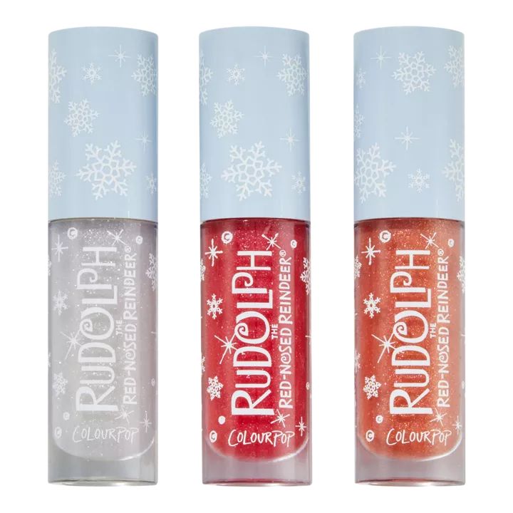 ColourPop x Rudolph the Red-Nosed Reindeer Couple of Misfits Lux Gloss Trio | Ulta