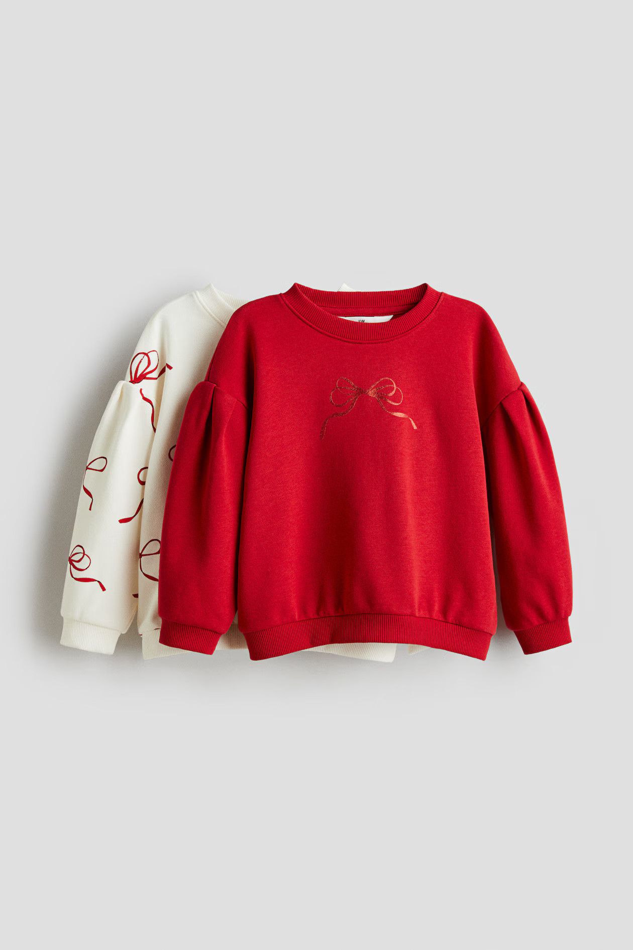 2-Pack Puff-Sleeved Sweatshirts | H&M (US + CA)
