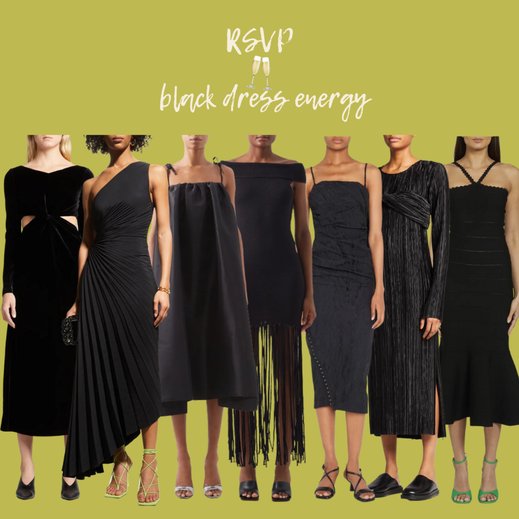 Fall Wedding Guest #BlackDressEnergy