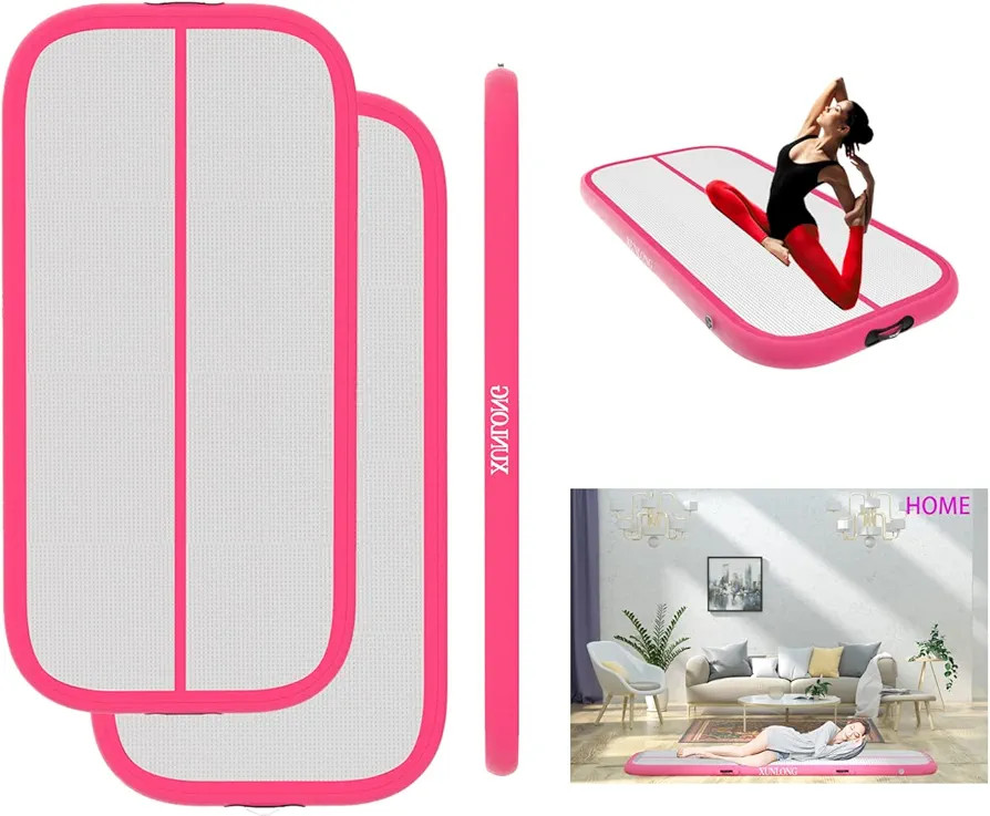 XUNLONG Air Mat Tumble Track 4/8 inchs Thickness Inflatable Gymnastics Training Mat 10ft/13ft/16f... | Amazon (US)