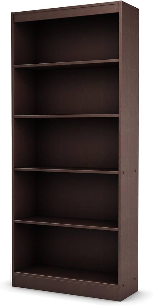 South Shore Axess 5-Shelf Bookcase - Chocolate | Amazon (US)